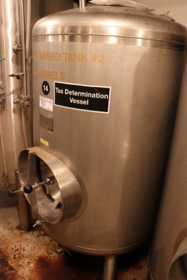 The Pub Brewery Co. 9-barrel vertical brite tank