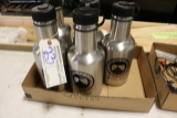 Box of stainless growlers