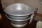 Times 2 - Heavy duty aluminum colanders