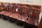 Times 14 - Cherry finish wood framed heavy duty dining chairs