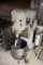 Hobart H-600 60qt mixer with bowl, whip, paddle, dough arm, & bowl dolly