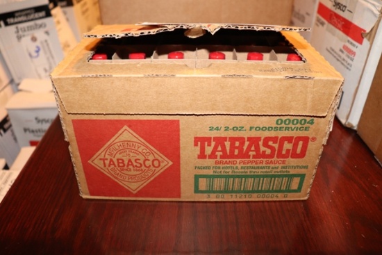 Case of Tabasco hot sauce