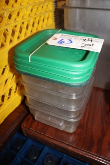 Times 4 - 2qt food storage containers with lids