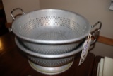 Times 2 - Heavy duty aluminum colanders