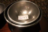 Times 6 - Stainless mixing bowls