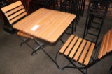 Set to go - 2 FSC slat patio chairs with 28
