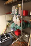 Room to go - Wire rack, mop buckets, & cleaning supplies