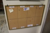 Cork board & white board