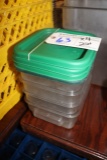 Times 4 - 2qt food storage containers with lids