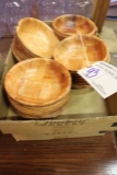 All to go - 2 box flats of wood salad bowls