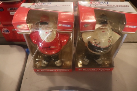 Pair to go - 8" Goodwrench Santa figurines