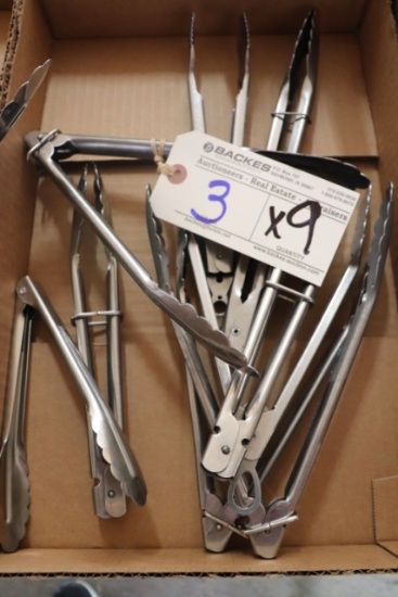 Times 9 - Stainless tongs