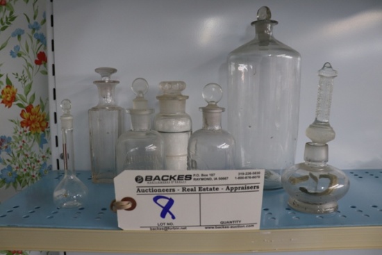 All to go - glass topped medicine bottles