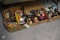 3 boxes (under table) model car parts and related