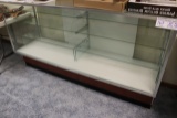 Display Case   6 ft long with poly lids