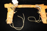 Pair to go -  Mattel Fanner Shooting Shell cap gun with holsters