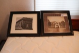 All to go -  2 black framed pictures  (Reinbeck related)