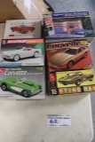 All to go -  6 Corvette opened model kits