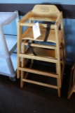 Times 2 - Oak high chairs