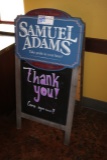 Samuel Adams chalk board sidewalk special signs