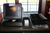 Radiant 6 station touch screen POS Register system with Aloha software syst