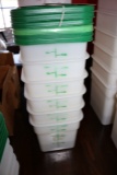 Times 6 - 3.5qt food storage containers with lids