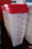 Times 10 - 7.5qt food storage containers with 10 lids
