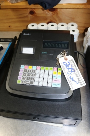 New Sam4s ER-180T cash register