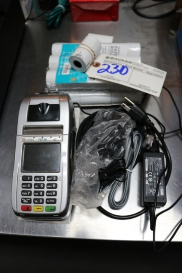 First Data credit card machine