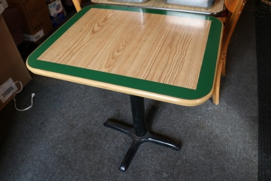 24" x 30" wood table