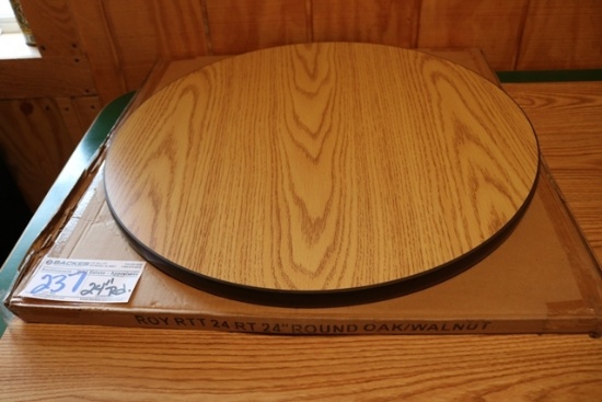 24" round bar table - top only
