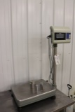 U Line H-670 counter top scale - 330 lb with stainless weights - nice