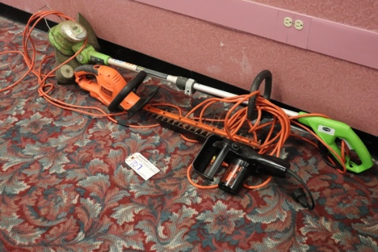 All to go - electric chain saw - edger - weed wacker