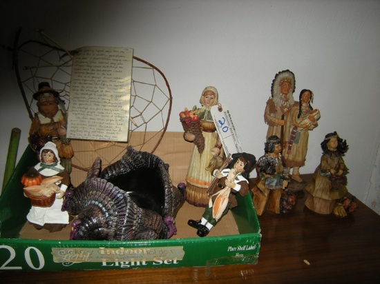 All to go - Indian and pilgrim figures