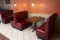 Times 2 - Burgundy vinyl 4 person booths w/ 30