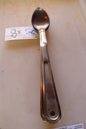 Times 8 - Stainless serving spoons