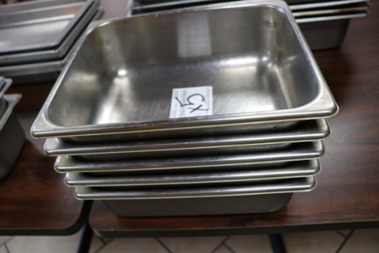Times 5 - Stainless 1/2 x 4" inset pans