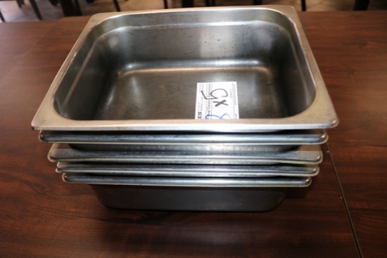 Times 5 - Stainless 1/2 x 4" inset pans