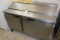 Beverage Air SP60-16 stainless 1 lid 2 door sandwich prep table