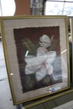 Framed flower picture