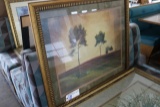 Framed landscape / tree print