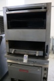 Vulcan gas steak broiler with lower warming oven