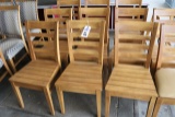 Times 11 - Oak wood ladder back dining chairs
