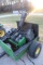 John Deere 22 Utility Trailer with John Deere 220A greens mower - as is - h