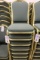 Times 24 - Sherwin Williams gold framed with tweed stack chairs - overall n