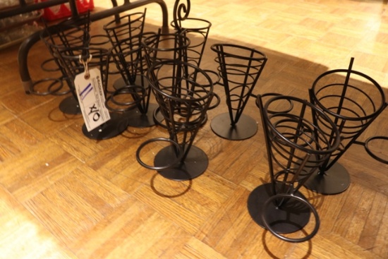 Times 10 - black wire appetizer stands