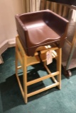 Pair to go - pine high chair with booster seat