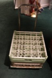 Dish boxes cart with 2 glass boxes