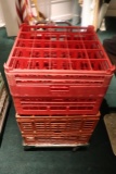 Dish box cart with 4 glass boxes