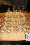 All to go - 27 misc stemmed wine glasses